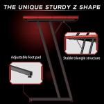 Homall L Shaped Gaming Desk Computer Corner PC Desk Table with Large Monitor Riser Stand for Home Office Sturdy Writing Workstation (Black, 47 Inch)