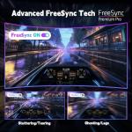 KTC Gaming Monitor 27 inch 180hz 1ms | Fast IPS Screen 1080p Monitor|2 x HDMI 2.0 &1 x Display Port 1.4 | Support Freesync and Wall Mount | 108% sRGB with HDR 10