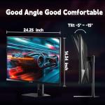 KTC Gaming Monitor 27 inch 180hz 1ms | Fast IPS Screen 1080p Monitor|2 x HDMI 2.0 &1 x Display Port 1.4 | Support Freesync and Wall Mount | 108% sRGB with HDR 10