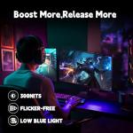 KTC Gaming Monitor 27 inch 180hz 1ms | Fast IPS Screen 1080p Monitor|2 x HDMI 2.0 &1 x Display Port 1.4 | Support Freesync and Wall Mount | 108% sRGB with HDR 10