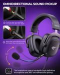 havit H2002d Gaming Headsets for PS4,PC, 53MM Drivers Surround Sound PS5 Headset with Mic Gaming Headphones with Mic Durable Aluminum Frame Valentines Gifts for Men