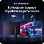 LG 32G600A-B 32-inch Ultragear QHD (2560 x 1440) Curved Gaming Monitor, 180Hz, 1ms, AMD FreeSync, HDMI, DisplayPort, Tilt/Height/Swivel Adjustable Stand, Black