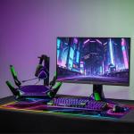 Stanoha RGB Mousepad LED Desk Mat Gaming Large Keyboard Cute Desktop Computer Laptop 14 Light XXL Long Giant Big Cool Modern Design Unique for Men Boys Gamer Oversized Wide 30x12'' Mousepad, Topo