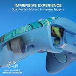 Turtle Beach Rematch Advanced Wired Gaming Controller for Xbox & PC – Powered Glow, Remappable Buttons, Hall-Effect Hair Triggers, 8ft Cable, Officially Licensed by Xbox – Blue Kitsune