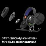 JBL Quantum 250 - Wired multiplatform Gaming Headset, 50mm Carbon Dynamic Drivers for Rich JBL Quantum Spatial Sound, Cardioid Noise Cancelling Boom mic, & Ultra-Light Comfortable Design (Black)