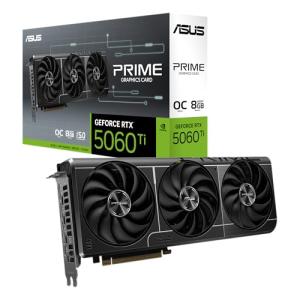 ASUS The SFF-Ready Prime GeForce RTX™ 5060 Ti 8GB GDDR7 OC Edition Graphics Card (PCIe® 5.0, 8GB GDDR7, HDMI®/DP 2.1, 2.5-Slot, Axial-tech Fans, Dual BIOS)