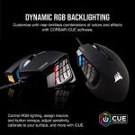 Corsair Scimitar RGB Elite Wired MOBA/MMO Gaming Mouse – 18,000 DPI – 17 Programmable Buttons – iCUE Compatible – PC, Mac, PS5, PS4, Xbox – Black