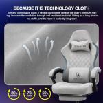 GTPLAYER Gaming Chair, Computer Office Chair with Pocket Spring Cushion, Linkage Armrests and Footrest, High Back Ergonomic Computer Chair with Lumbar Support Task Chair with Footrest