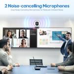 Galyimage 4K Webcam with Ring Light Web Cam 4K Autofocus with TOF Computer Camera 1080P 60FPS Web Camera Built-in Privacy Cover and Microphone Streaming Webcams for Zoom/Skype/Google Meet