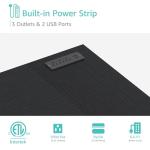 Lufeiya L Shaped Gaming Desk with Power Outlet, 47 Inch Reversible Corner Computer Desk with Drawers & Storage Shelves for Home Office Bedroom, L-Shaped Teen PC Desks with Fabric Drawer, Black