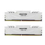 【DDR4 RAM】 GIGASTONE Game PRO 32GB Kit (2x16GB) DDR4 3200MHz PC4-25600 CL 16-18-18-40 Intel XMP 2.0 AMD Ryzen 1.35V UDIMM 288 Pin Unbuffered Non ECC High Performance Gaming Desktop Memory - White