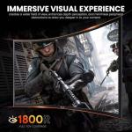 ZZA 27 Inch Curved Gaming Monitor 200Hz|180Hz|144HZ 1ms FHD 1080P Computer Screen FreeSync|130% sRGB|HDR|Low Blue Light|HDMI DP Ports|VESA Mount|Metal Stand