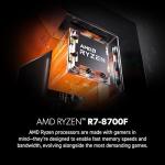 msi Codex Z2 Gaming Desktop: AMD R7-8700F, GeForce RTX 5070, 32GB DDR5, 2TB m.2 NVMe SSD, USB Type-C, VR-Ready, Windows 11 Home : A8NVP-436US