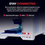 Skytech Gaming O11 Vision Desktop PC, Ryzen 7 9800X3D 4.7 GHz (5.2 GHz), AMD RX 9070XT 16GB, 2TB Gen4 NVMe SSD, 32GB DDR5 RAM 6000 RGB, 850W Gold ATX 3 PSU, 360mm ARGB AIO, Wi-Fi, Win 11