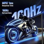 SANSUI 24 Inch Curved 160Hz Gaming Monitor,1500R Curved Gaming Monitor FHD 1080P Computer Monitor,MPRT 1ms Fast VA Display,Freesync,HDR,3000:1, HDMI2.0,DP1.4, VESA Support(ES-G24C1L HDMI Cable Incl.)