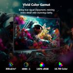 Z-Edge 27 inch Curved Gaming Monitor, FHD 1080P 300Hz 280Hz 240Hz Curved Monitor 1500R Computer Monitor, MPRT 1ms Monitor, FreeSync, Low Blue Light,16.7M Colors, UG27S 2X DP and 2X HDMI