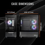 Thermaltake LCGS View i570-170 Gaming Desktop (Intel Core™ i9-14900KF, ToughRam 32GB DDR5 6000MT/s RGB Memory, NVIDIA® GeForce RTX™ 5070, 1TB NVMe M.2, WiFi, Windows 11) V17B-B76B-570-LCS