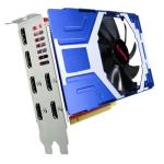 Xynsviu Radeon RX580 8G Graphics Card, with 6 HDMI Monitor Graphics Card,Computer PC GPU GDDR5 128 Bit DirectX 12 PCI Express X16 3.0, 6 Port Video Cards (AMD RX580 8G 6HDMI)