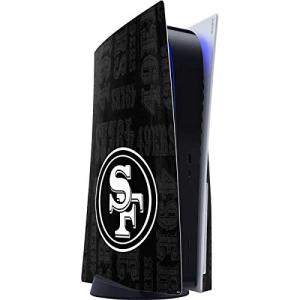 Skinit Decal Gaming Skin Compatible with PS5 Console - Officially Licensed NFL San Franciso 49ers Black & White Design