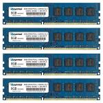 32GB Kit (4X8GB) DDR3 RAM, DDR3 1600 8GB PC3L-12800U 32G DDR3L Dimm 2Rx8 1.35V/1.5V CL11 Notebook RAM Memory for Desktop Computer