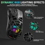 Aula SC620 Wireless Gaming Mouse, Tri-Mode 2.4GHz/USB-C/BT5.3 Computer Mouse with 12000 DPI, Programmable Macro Gamer Mouse with Rapid Fire Key, RGB Light Gaming Mice for PC/Laptop/Mac