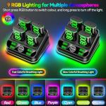 Rysker 4x4800mWh Rechargeable Battery Pack for Xbox with Charger, Controller Batteries Pack with Charging Station for Xbox One/S/X/Elite Controllers, Xbox one Cases and Storage Sets