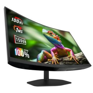New! Sceptre Curved 27-inch Gaming Monitor 1500R 100Hz HDMI X2 DisplayPort 1ms 100% sRGB, Build-in Speakers Machine Black 2026 (C275W-FW100T)