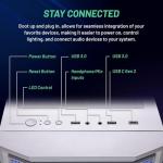 Skytech Gaming Archangel Desktop PC, Ryzen 7 5700 3.7 GHz (4.6GHz), AMD RX 9060XT 8GB, 1TB NVMe SSD, 32GB DDR4 RAM 3200, 650W Gold PSU, Wi-Fi, Win 11