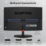 New! Sceptre Curved 27-inch Gaming Monitor 1500R 100Hz HDMI X2 DisplayPort 1ms 100% sRGB, Build-in Speakers Machine Black 2026 (C275W-FW100T)