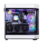 Velztorm White Praetix 3D Custom Built Y60 Gaming Desktop PC (GeForce RTX 5090 32GB (>4090), Liquid Cooled AMD Ryzen 7 9800X3D, 64GB DDR5, 2TB PCIe SSD, 1000W PSU, WiFi 7, Win 11 Pro)