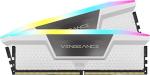CORSAIR VENGEANCE RGB DDR5 RAM 32GB (2x16GB) 6000MHz CL36-44-44-96 1.35V Intel XMP 3.0 Desktop Computer Memory - White (CMH32GX5M2E6000C36W)