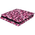 MightySkins Glossy Glitter Skin for Sony PS4 Slim Console - Pink Leopard | Protective, Durable High-Gloss Glitter Finish | Easy to Apply, Remove, and Change Styles | Made in The USA