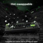 Keychron J8 HE Wired Hall Effect Keyboard with 8000 Hz Polling Rate, Rapid Trigger Magnetic Switch Hot-Swappable, 75% Layout Custom Programmable Knob, RGB Backlit for Mac Windows Linux