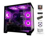 SKYESEV Gaming Desktop Computer PC,AMD Ryzen 5 5600,RTX3050 6GB,32GB DDR4 RAM and 1TB M.2 NVMe PCle,ARGB Fan,WiFi,Game Design Office Console,Sea View Room,Prebuilt Gaming PC Tower