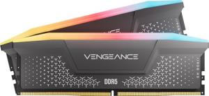 CORSAIR Vengeance RGB RS DDR5 RAM 32GB (2x16GB) 6000MHz CL36-44-44-96 1.35V AMD EXPO Intel XMP Computer Desktop Memory – Gray (CMG32GX5M2E6000Z36)