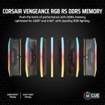 CORSAIR Vengeance RGB RS DDR5 RAM 32GB (2x16GB) 6000MHz CL36-44-44-96 1.35V AMD EXPO Intel XMP Computer Desktop Memory – Gray (CMG32GX5M2E6000Z36)