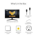 ASUS TUF Gaming 27” 1080P Curved Monitor (VG27VQM1B) – Full HD, 1500R, 280Hz, 1ms, Extreme Low Motion Blur, FreeSync Premium, Shadow Boost, Eye Care, 90% DCI-P3, DisplayWidget Center, 3 yr Warranty