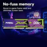 PUSKILL DDR4 32GB (2x16GB) 3200MHz PC RAM | CL16-18-18-42 | 1.35V | Desktop Memory Kit for Gaming and High-Performance Computing | Compatible with Intel & AMD