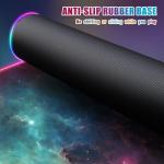 RGB Mousepad Led Mouse Pad Desk Mat I 31.5 x 11.8 Inch Large Mouse Pad I XL Oversized Big Mouse mat 14 Led Light Modes I Anti-Slip Rubber Base Waterproof Keyboard Pad for PC Gaming I Milky Way Galaxy