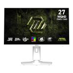 msi MAG 274QRFW X32 27-inch 2560 x 1440 (QHD) Gaming Monitor, 320Hz, Adaptive Sync, HDR Ready, HDMI, VGA Port, VESA Mountable, Tilt, 4-Side Slim Bezel, 0.5ms, White