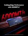 Lexar ARES Gen2 RGB DDR5 RAM 32GB Kit (2x16GB) 6000MHz CL30, 288-Pin UDIMM Desktop Memory, PC Gaming Computer Memory, for Intel XMP 3.0/AMD EXPO/CL30-38-38-76/1.4V(LD5U16G60C30BR-RGD)