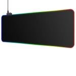 Keyboard Pad Gaming Mouse Pad RGB LED Light 31.5" x 11.8" E-Sports Gamer Mouse Pad Computer Backlit Mat Extended Thickened Non Slip for PC Laptop Desktop Mac Game Typing