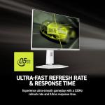 msi MAG 274QRFW X32 27-inch 2560 x 1440 (QHD) Gaming Monitor, 320Hz, Adaptive Sync, HDR Ready, HDMI, VGA Port, VESA Mountable, Tilt, 4-Side Slim Bezel, 0.5ms, White