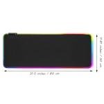 Keyboard Pad Gaming Mouse Pad RGB LED Light 31.5" x 11.8" E-Sports Gamer Mouse Pad Computer Backlit Mat Extended Thickened Non Slip for PC Laptop Desktop Mac Game Typing