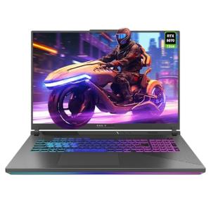 ASUS ROG Strix G18 Gaming Laptop, AMD Ryzen 9-9955HX, 64 GB DDR5 RAM, 4 TB PCIe SSD, 18" 2.5K (2560x1600) 240Hz Display, Nvidia G-Force RTX 5070, 4-Zone RGB Keyboard, W11 Home, Eclipse Gray