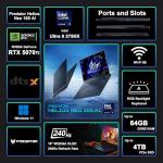acer Predator Helios Neo 16S AI Gaming Laptop 16" 2560x1600 OLED 240Hz (100% DCI-P3) Intel 24-core Ultra 9 275HX 32GB RAM 1TB SSD GeForce RTX 5070 Ti DLSS4 (Up to 992 AI Tops) Win11 ICP Hub