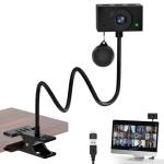 Webcam for PC, 1080P Streaming Camera, Web Camera for Desktop Computer/Laptop Webcam with Microphone, Plug and Play USB Web cam with Bracket, Manual Focus, for Live Streaming, Video Calls, Meetings
