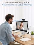 Webcam for PC, 1080P Streaming Camera, Web Camera for Desktop Computer/Laptop Webcam with Microphone, Plug and Play USB Web cam with Bracket, Manual Focus, for Live Streaming, Video Calls, Meetings