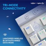 Logitech G515 Wireless Gaming Keyboard TKL, Low Profile, Kamisato Ayaka Special Edition, LIGHTSYNC RGB, Thin Tenkeyless Design, Double-Shot PBT Keycaps, Tactile Brown Mechanical Switches