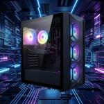 STGAubron Gaming PC Computer Desktop, Intel Core i7 8th Gen up to 4.1GHz, GeForce RTX 3050 6G, 16G DDR4, 1T SSD, WiFi 6, BT 5.2, RGB Fan x4, Windows 11 Home
